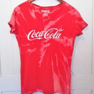 Custom‎ Hand Bleached Upcycled Coca-Cola T-Shirt